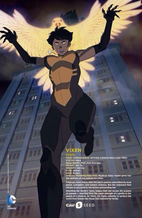 VIXEN IS GETTING HER OWN ANIMATED SERIES AND SHE LOOKS SO BADASS