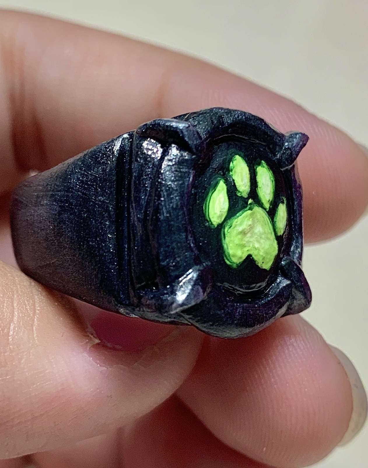 Chat Noir Ring Made With Polymer Clay Tumbex Chat Noir Ring Made With Polymer Clay Tumbex