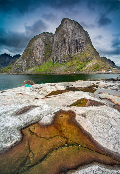 Lights and shadows by Narcís Macau A vision of Hamnoy in the Lofoten Islands of Norway. It is usual 