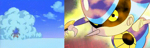 sonic-nyoom:Some comparison GIFs between the Sonic OVA and Sonic Mania Adventures. Cut frames at poi