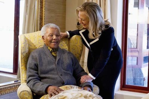 RIP Madiba.  Original photograph source unknown. 