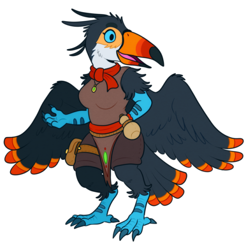  Sorry for being so late! Here’s another member of the crew! She’s TucaTuca, the Toucan 