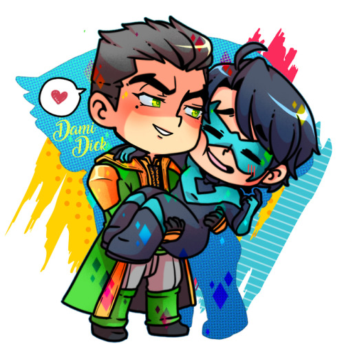 Now it’s DamiDick turn for the keychain *_*Dick never expected for the tables to be turned thi
