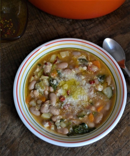 Autumn Minestrone This colourful minestrone, brimming with borlotti beans, is the perfect soup for b