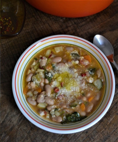  Autumn Minestrone This colourful minestrone, brimming with borlotti beans, is the perfect soup for 