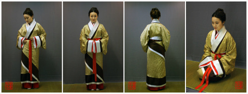 Tutorial of how to wear 襦裙( Ruqun) and 曲裾(qūjū). Quju is a type of women&rsquo;s formal hanfu (tradi