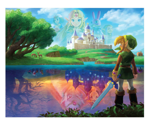 tinycartridge:  Club Nintendo’s A Link Between Worlds poster set ⊟ For 500 coins, you can get the three posters seen here, each 22” by 28”. Unless they’re sold out by the time this post goes up. That happens sometimes. In which case you should,