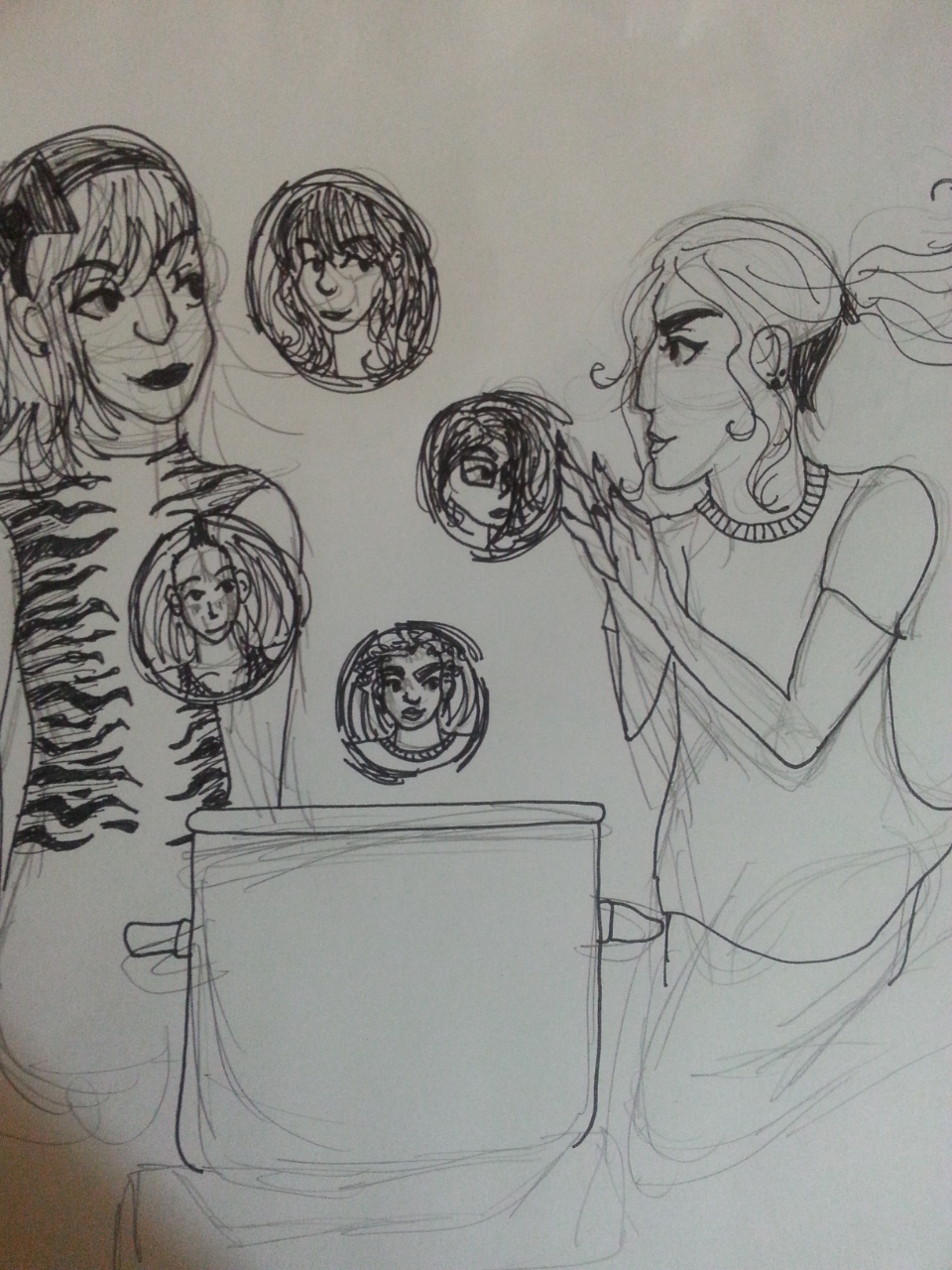 I decided to spend my day off drawing my ocs&hellip; I don’t want to commit