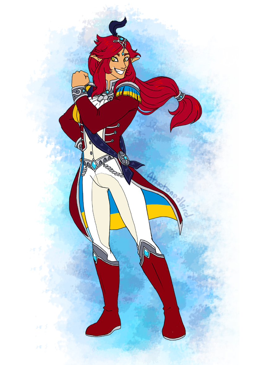 atwotonedbird:  Well I did my Zora Link so here’s my Hylian Sidon!!This posts second