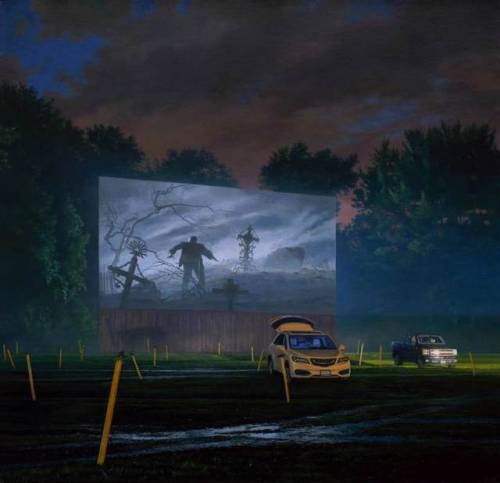 glamoramamama75:  nevver:  At the Drive-in, Stephen Fox  So damn cool.  