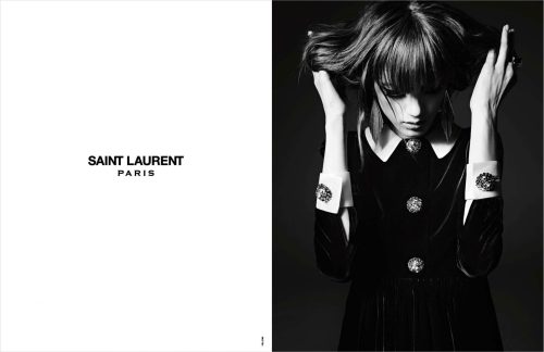 Saint Laurent. Ad campaign (part 1) FW1415Creative Director: Hedi SlimanePhotos: Hedi SlimaneModel: 