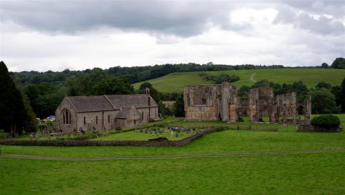 yorksnapshots:  Easby Abbey with St. Agatha’s