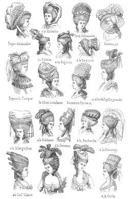 fashioninfographics:  18th century hats and