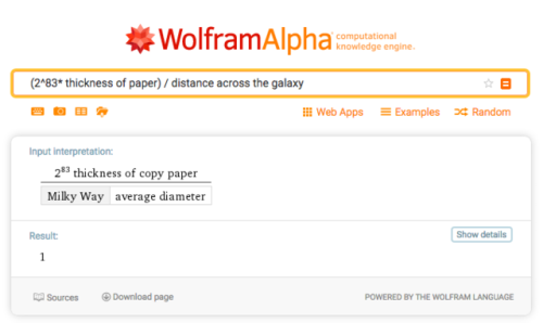 Did You Know That If You Folded A Piece Of Paper In Half 83 Times, It Would Be As Tall As The Milky Way