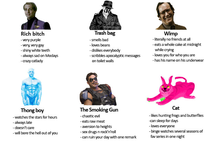 ziegenprinz:Tag yourself I’m Rich bitch/Thong boy