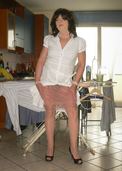 me, ironing tgirl 11-14I think many people would like to have a &ldquo;housewife&rdquo; tgirl &helli