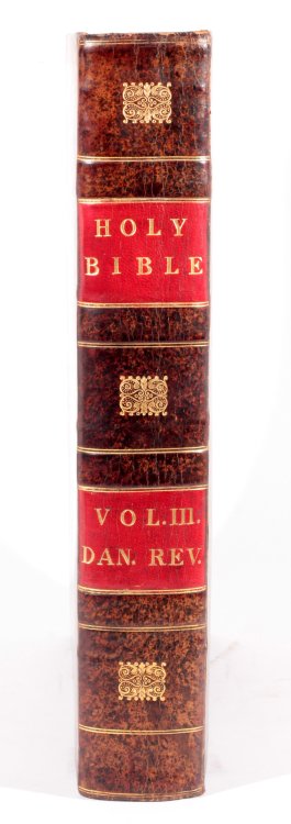 Superb original tree calf leather binding - New Testament 1795bound c1801