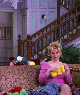 sabrina-salem:So far I’ve made two scarves, a throw rug, and, well, whatever this thing is. Wh