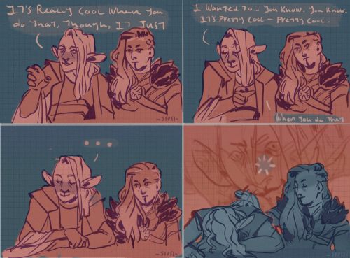sivsi16:Local firbolg attempts to flirt (screenshot redraw!)(I stayed up til 5am to do this and you 
