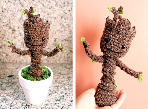 batmanandsobbin:
“ probablymyself:
“ dbvictoria:
“ Free Crochet Pattern: Potted Baby Groot from Guardians of the Galaxy
”
Brenda!
”
SCREECH. I need to go to michaels to get the stuff to make this!
”