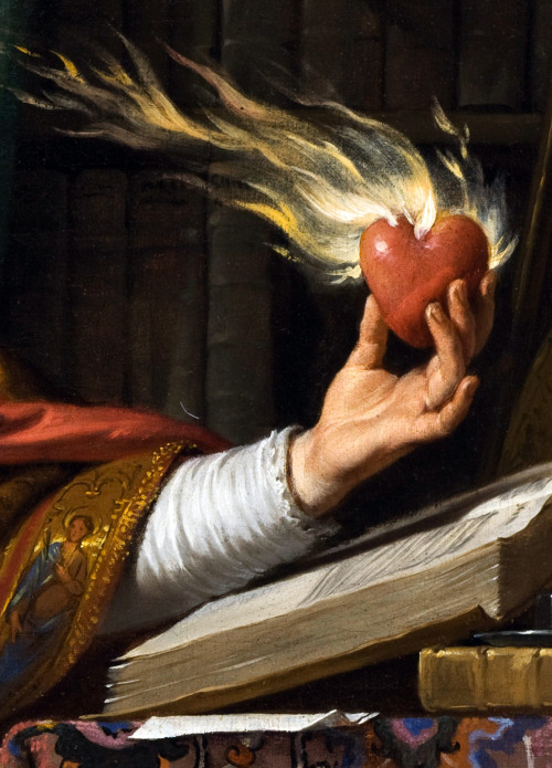 c0ssette:  Saint Augustin,1645-1650 -detail- Philippe de Champaigne. 