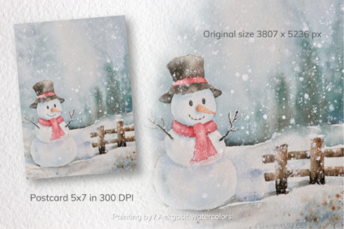 Watercolor Winter Christmas theme by Aekgasit watercolorsIncluded:– 6 pieces watercolor backgr