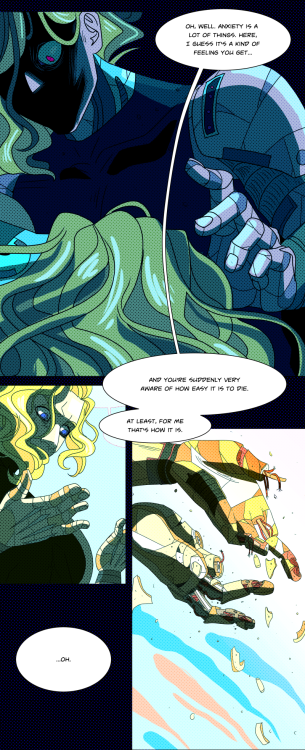 artbytesslyn: My sapphic/ solarpunk webcomic FACING THE SUN has a new update Read New PagesRead from