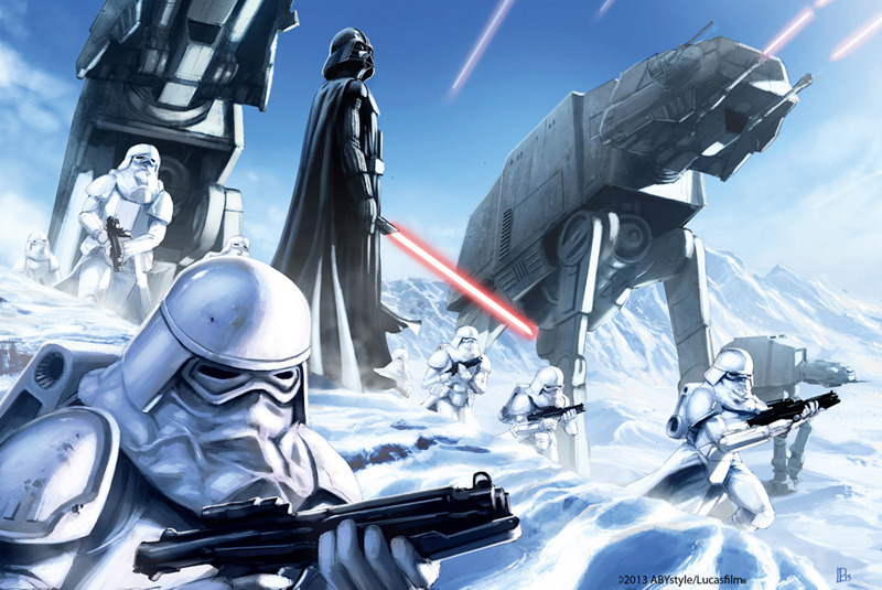 imthenic:  Star Wars Hoth Battle by pierreloyvet