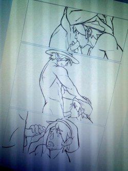 Jasdavi:  Preview Of The Next Page  :) I “Inked” 10 Pages Today And Still 14