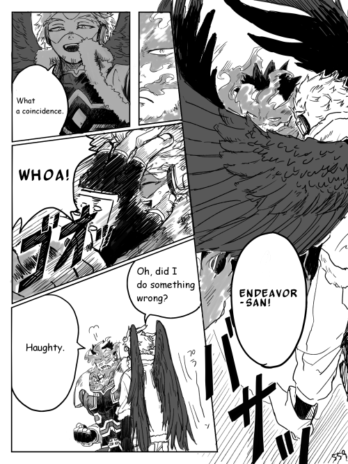 I want Endeavor to feel the predator through Hawks eyes.Pls read from right ! This manga is translat