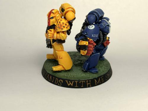 “He who stands with me shall be my brother” - A little Oldhammer project I put together for my frien