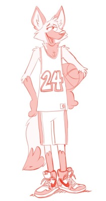toobusybeinfat:  Maned wolves would make pretty great basketball players. Been doodling this guy a lot recently. Thinking of naming him Russell. 🏀