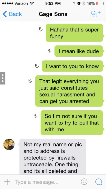 mari-iish:  Legit guys. Please be careful of a dude named gage sons. This guy is a freaking creapo and is gonna try to blackmail you into talking about sexual stuff with him and try to make you his sub. Don’t talk to this dude tbh. He was lurking around