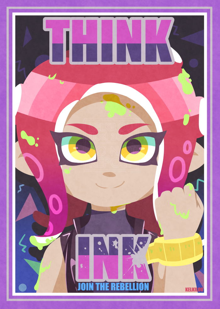 I decided to make my Think Ink posters a trinity! Agent 8 deserved one ;o; Like the others, prints of this will be available soon!!