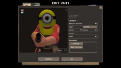 thosevideogamemoments:  TF2 hat   I saw this myself while browsing the workshop and NO.Minions are awful omfg