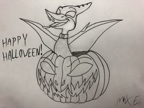 Hope everyone has been having a great Halloween!Princess Kyte certainly has in this Inktober drawing