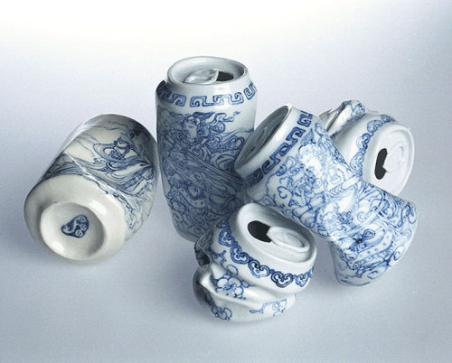 goldenwallen:Xua Lei Porcelain crushed Cans