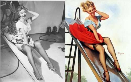 Porn Pics pinups-and-powerful-girls:  Elvgren pin-ups,