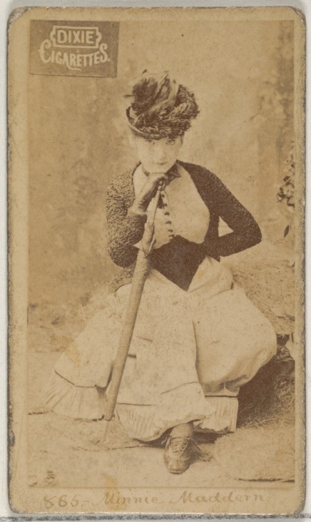 met-drawings-prints: Card 865, Minnie Maddern, from the Actors and Actresses series (N45, Type 7) fo