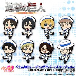 snkmerchandise:  News: SnK Chugai Mining Petanko Rubber Straps (Vol. 2 Sailors Version) Original Release Date: September 2018Retail Price: 702 Yen each or 5,616 Yen for box of eight Chugai Mining has revealed another new set of Petanko style SnK rubber