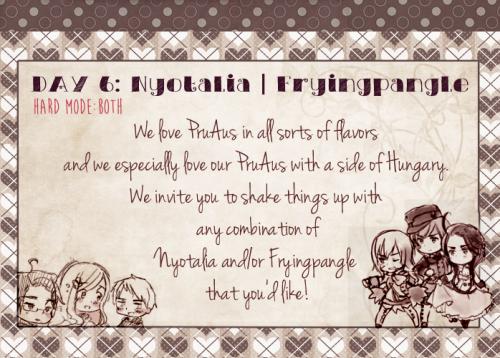 All The Day Prompts And Blurbs! Reminder That Though PruAus Week Has Ended, It Is Far From Over! We Accept