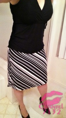 chantel7132:  Havent worn this striped skirt in a decade… finally slimmed down.  ;-)
