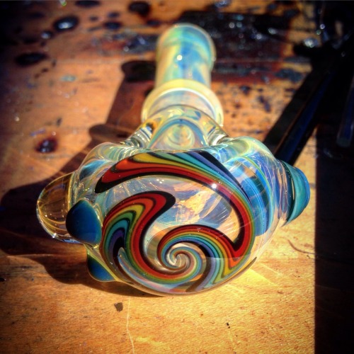 royalrelmglass: Rainbow and silver fume