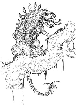 guildwars2: kedemel:  Some Guild Wars 2 inspired monster concepts. Including a mordrem tiger.   These are so cool! ~RB 