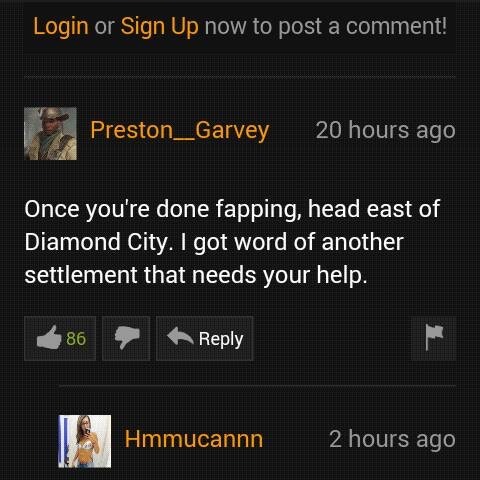 wrestlingoutofcontext:  You can’t hide from Preston Garvey 