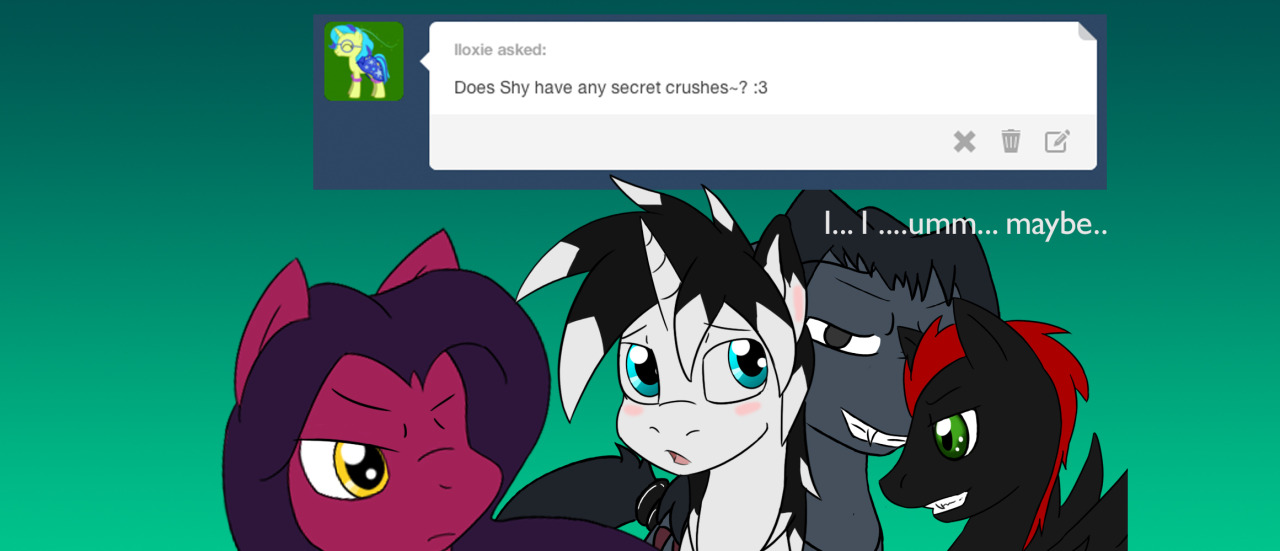 taboopony:  Brash: shy you have some explainingShy: Baahh!!! but but but I cant explain