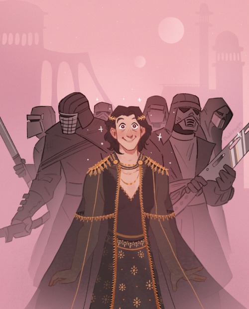 mudcrayon:princess/senator ren, but also the knights of ren are there and they just dress the same as usual