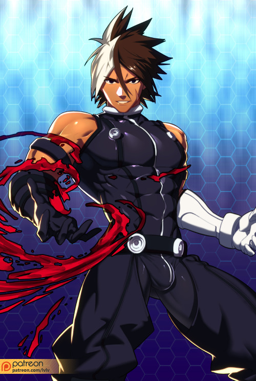 lvlv-istaken: This is a character from The King Of Fighters 2002 UM.He was a replacement of K9999,which was banned because of some copyright problems.And he is soooo difficult to draw!!!I didn’t expected that!I’ve did a record of doing this one…you