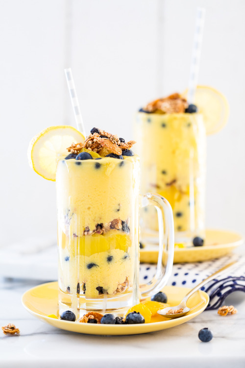 beautifulfoodisamust:Mango Lemonade Smoothie Parfait