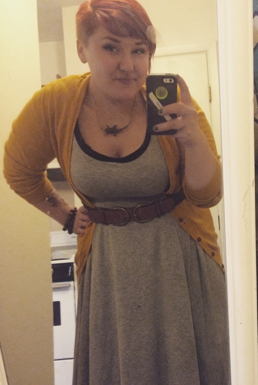 fuckyeahchubbyfashion:  I am 22, 5'4&quot; and 230 lbs  SUPER comfy dress: Torrid